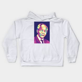 nelson mandela in wpap Kids Hoodie